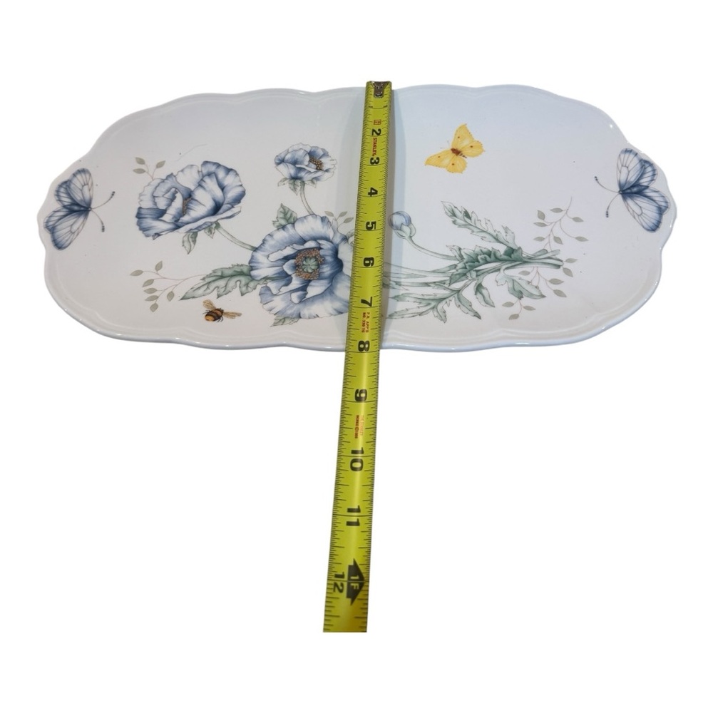Lenox Butterfly Meadow Oblong Tray beautiful piece - Picture 6 of 7